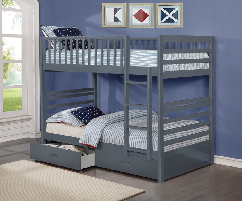 International Furniture Twin Bunk Bed in Espresso B-110