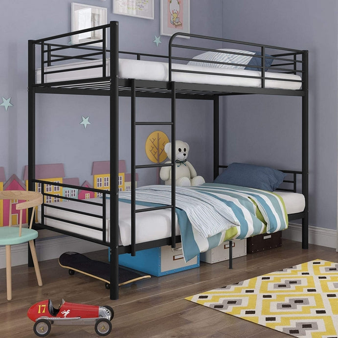 B-540 Black Metal Bunk Bed (Twin/Twin)