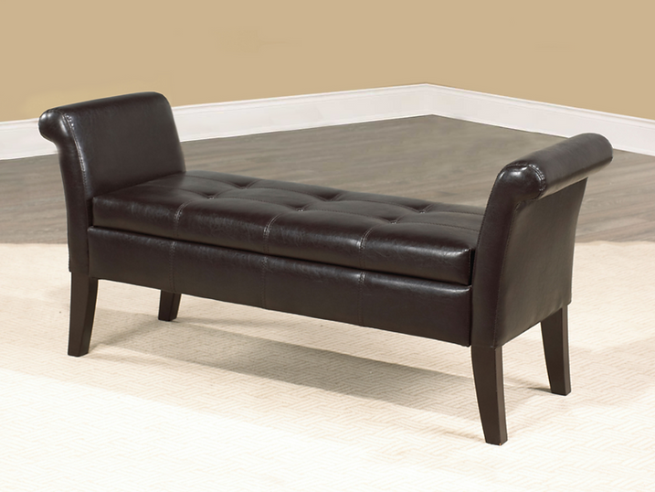 IF 668E storage bench Espresso PU
