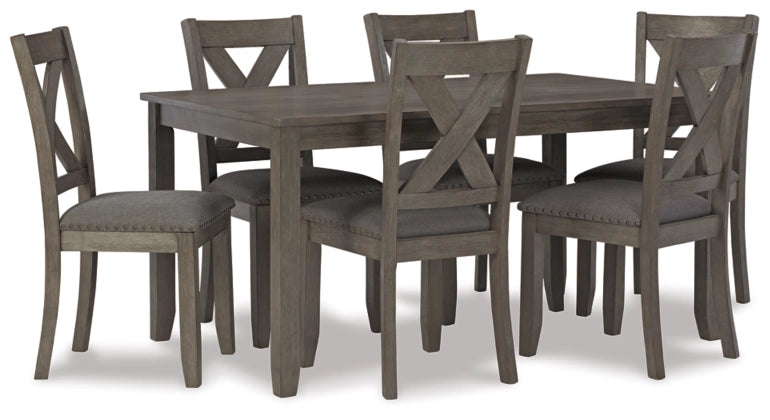 Caitbrook Dining Table and Chairs set of 7 pc