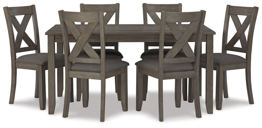 Caitbrook Dining Table and Chairs set of 7 pc