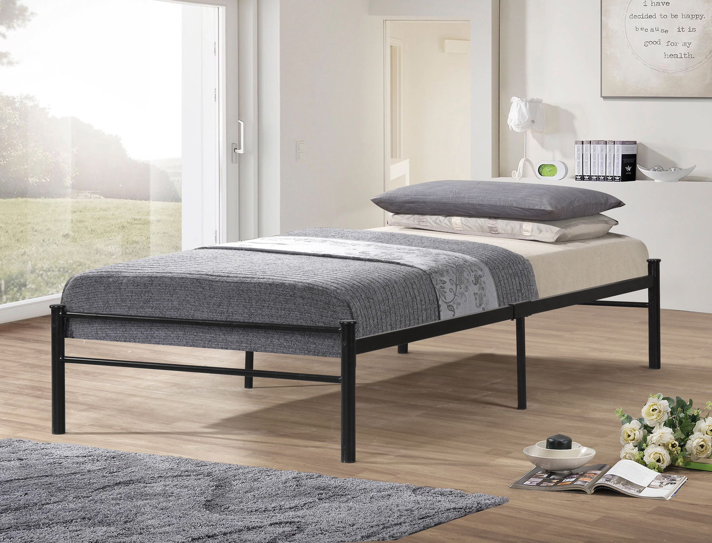 Pablo single metal bed