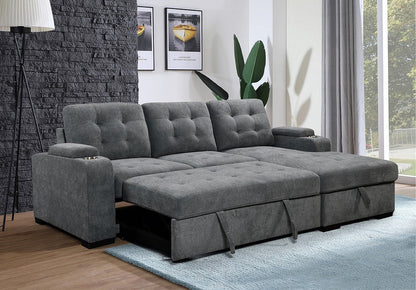 Sectional with Sofa bed &Storage