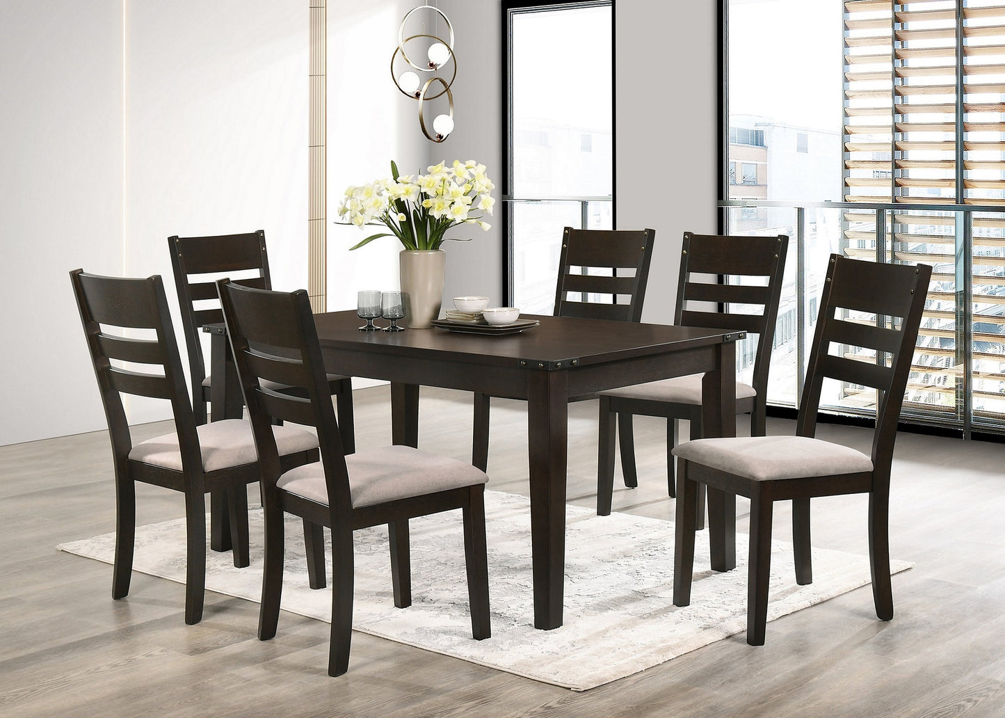 7pc dining set 1090 1092C