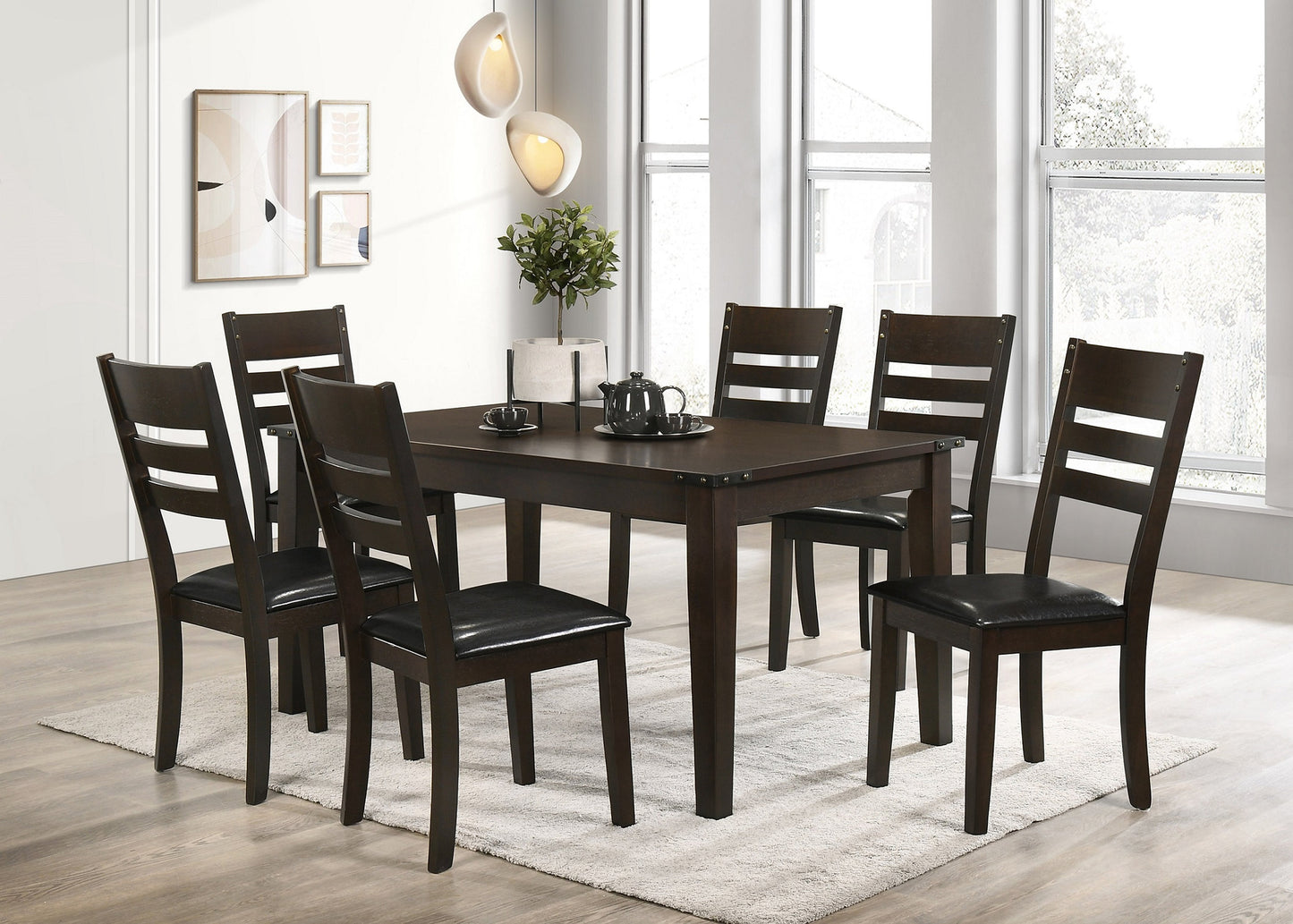 7pc Dining set 1090 1091C