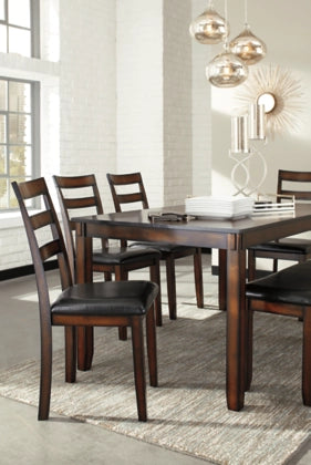 Coviar Dining Table and Chairs with Bench (Set of 6)