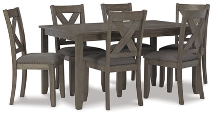 Caitbrook Dining Table and Chairs set of 7 pc
