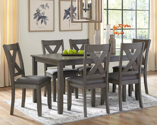 Caitbrook Dining Table and Chairs set of 7 pc