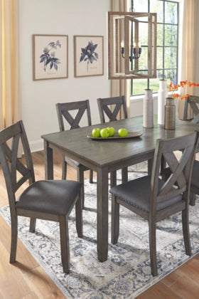 Caitbrook Dining Table and Chairs set of 7 pc
