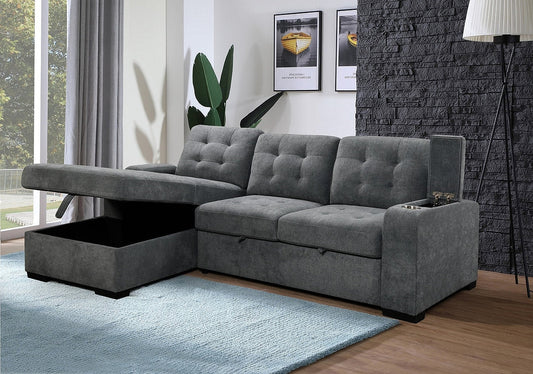 Sectional with Sofa bed &Storage