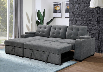Sectional with Sofa bed &Storage