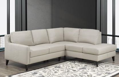 Black Leather Sectional