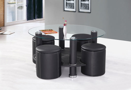 Coffee Table Set  Includes a Set of 4 Stools